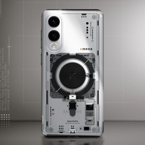 Etui Spigen Ultra Hybrid Mag z MagSafe na Samsung Galaxy S25 Edge z nadrukiem - przezroczyste Etui Spigen Ultra Hybrid Mag z MagSafe na Samsung Galaxy S25 Edge z nadrukiem - przezroczyste