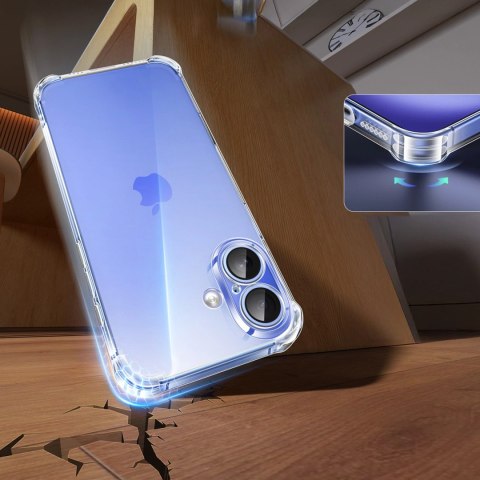 Etui Ugreen Bright Cushion CA101 na iPhone 16 Plus - przezroczyste Etui Ugreen Bright Cushion CA101 na iPhone 16 Plus - przezroczyste