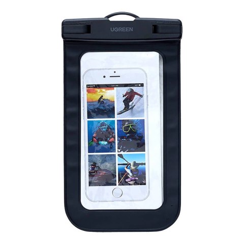 Etui wodoodporne Ugreen LP716 na telefon komórkowy z IPX8 - czarne Etui wodoodporne Ugreen LP716 na telefon komórkowy z IPX8 - czarne