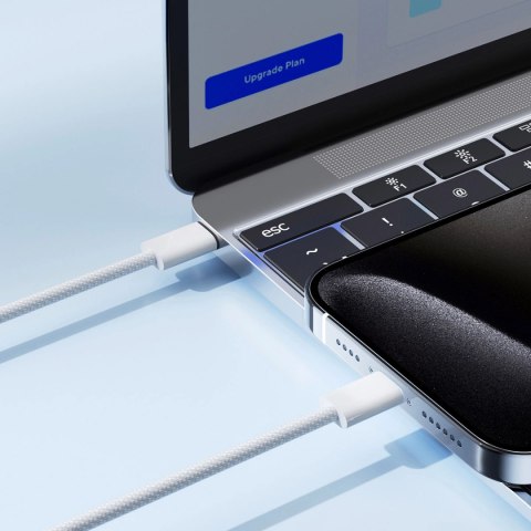 Kabel Joyroom Ben Series S-A45 USB-C / USB-C 60W 1 m - biały Kabel Joyroom Ben Series S-A45 USB-C / USB-C 60W 1 m - biały