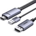 Kabel kierunkowy Ugreen HD169 z HDMI do DisplayPort, 4K@60Hz, 2m - szary