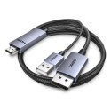 Kabel kierunkowy Ugreen HD169 z HDMI do DisplayPort, 4K@60Hz, 2m - szary