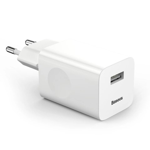 Ładowarka Baseus Charging Quick Charger CCALL-BX02 sieciowa USB-A 24W QC 3.0 - biała Ładowarka Baseus Charging Quick Charger CCALL-BX02 sieciowa USB-A 24W QC 3.0 - biała