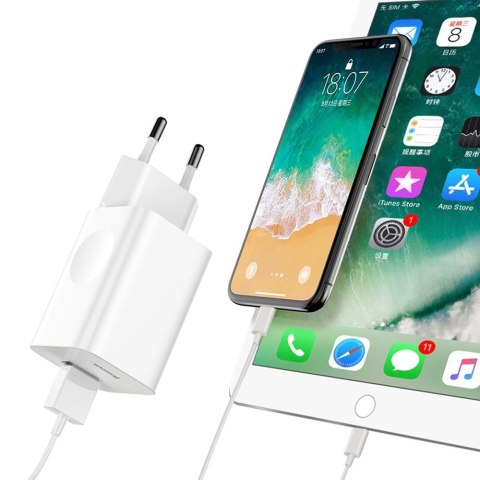 Ładowarka Baseus Charging Quick Charger CCALL-BX02 sieciowa USB-A 24W QC 3.0 - biała Ładowarka Baseus Charging Quick Charger CCALL-BX02 sieciowa USB-A 24W QC 3.0 - biała