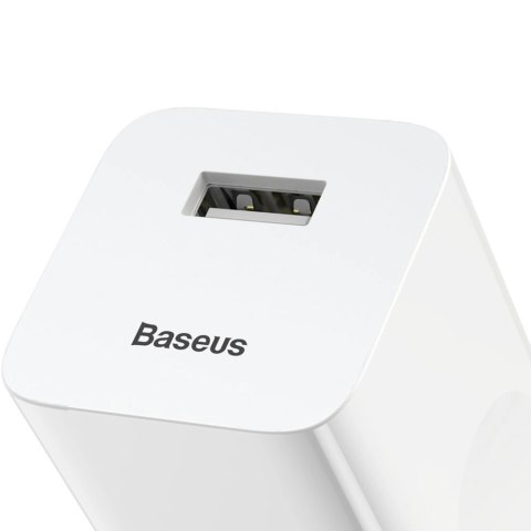 Ładowarka Baseus Charging Quick Charger CCALL-BX02 sieciowa USB-A 24W QC 3.0 - biała Ładowarka Baseus Charging Quick Charger CCALL-BX02 sieciowa USB-A 24W QC 3.0 - biała