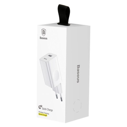 Ładowarka Baseus Charging Quick Charger CCALL-BX02 sieciowa USB-A 24W QC 3.0 - biała Ładowarka Baseus Charging Quick Charger CCALL-BX02 sieciowa USB-A 24W QC 3.0 - biała