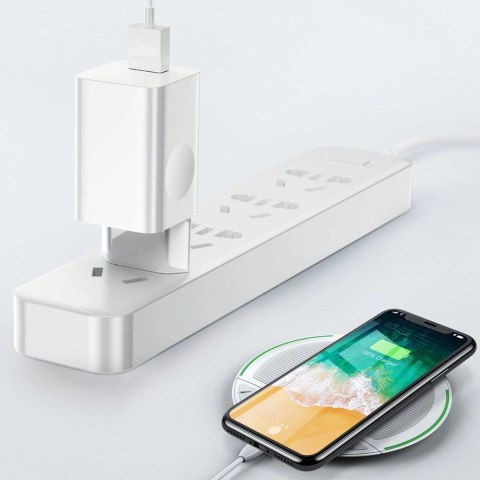 Ładowarka Baseus Charging Quick Charger CCALL-BX02 sieciowa USB-A 24W QC 3.0 - biała Ładowarka Baseus Charging Quick Charger CCALL-BX02 sieciowa USB-A 24W QC 3.0 - biała