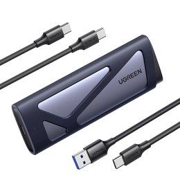 Obudowa na dysk Ugreen CM767 M.2 NVMe/SATA SSD - srebrna