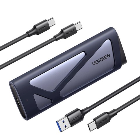 Obudowa na dysk Ugreen CM767 M.2 NVMe/SATA SSD - srebrna Obudowa na dysk Ugreen CM767 M.2 NVMe/SATA SSD - srebrna