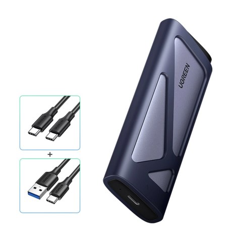 Obudowa na dysk Ugreen CM767 M.2 NVMe/SATA SSD - srebrna Obudowa na dysk Ugreen CM767 M.2 NVMe/SATA SSD - srebrna