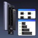 Obudowa na dysk Ugreen CM767 M.2 NVMe/SATA SSD - srebrna