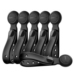 Opaska na kable Joyroom JR-ZS422 silikonowa, z magnesem, zestaw 6 sztuk - czarna