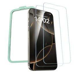 Szkło hartowane Ugreen SP630 z ramką montażową na iPhone 16 Pro Max (2 szt.)