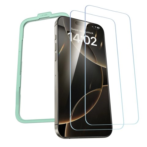 Szkło hartowane Ugreen SP630 z ramką montażową na iPhone 16 Pro Max (2 szt.) Szkło hartowane Ugreen SP630 z ramką montażową na iPhone 16 Pro Max (2 szt.)