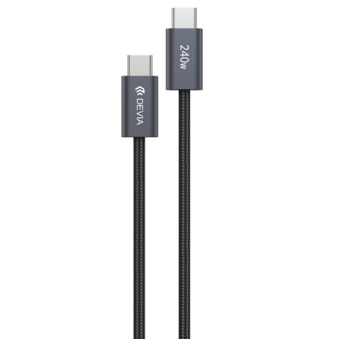 Devia kabel Extreme EC652 PD USB-C - USB-C 2,0 m 240W czarny Devia kabel Extreme EC652 PD USB-C - USB-C 2,0 m 240W czarny