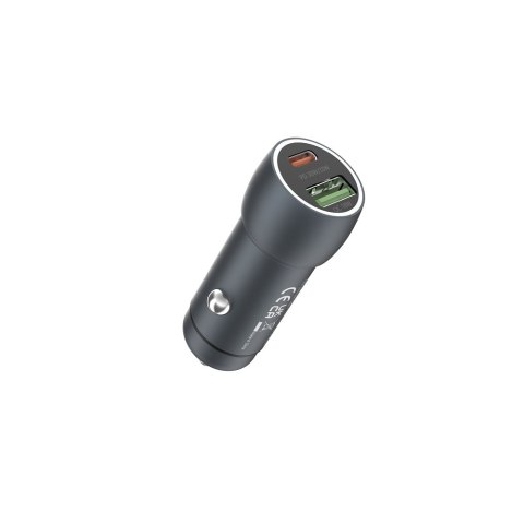 Devia ładowarka samochodowa Extreme PD QC 3.0 30W + 18W 1x USB 1x USB-C grafitowa Devia ładowarka samochodowa Extreme PD QC 3.0 30W + 18W 1x USB 1x USB-C grafitowa