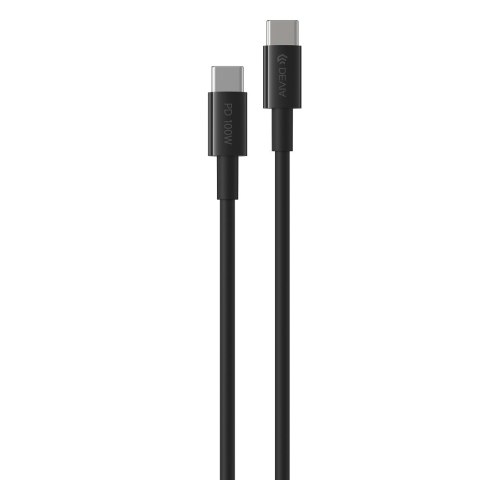 Devia ładowarka sieciowa Rocket PD 45W 1x USB-C czarna + kabel USB-C - USB-C Devia ładowarka sieciowa Rocket PD 45W 1x USB-C czarna + kabel USB-C - USB-C