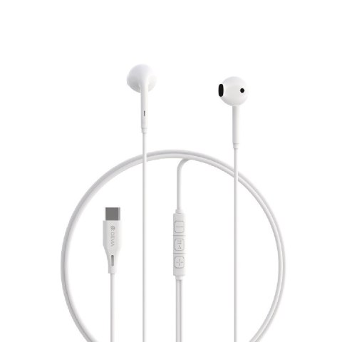 Devia słuchawki przewodowe Kintone A3 Digital USB-C douszne białe Devia słuchawki przewodowe Kintone A3 Digital USB-C douszne białe