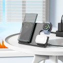 EOL HOCO ładowarka indukcyjna 3w1 kompatybilna z Samsung Watch 15W CQ2 czarna EOL HOCO ładowarka indukcyjna 3w1 kompatybilna z Samsung Watch 15W CQ2 czarna