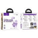 EOL HOCO słuchawki bezprzewodowe bluetooth TWS EQ10 fioletowe EOL HOCO słuchawki bezprzewodowe bluetooth TWS EQ10 fioletowe