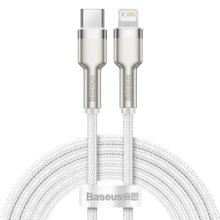 Baseus kabel Cafule Metal PD USB-C - Lightning 2,0 m biały 20W