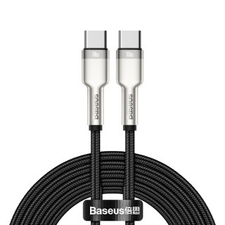 Baseus kabel Cafule Metal PD USB-C - USB-C 2,0 m czarny 100W