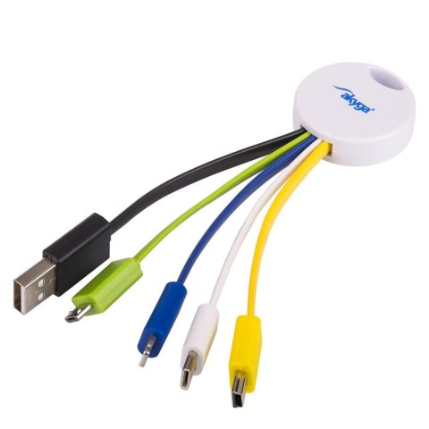 Akyga adapter brelok USB 5w1 AK-AD-51 USB A / USB type C / micro USB B / mini USB B / Thunderbolt Akyga adapter brelok USB 5w1 AK-AD-51 USB A / USB type C / micro USB B / mini USB B / Thunderbolt