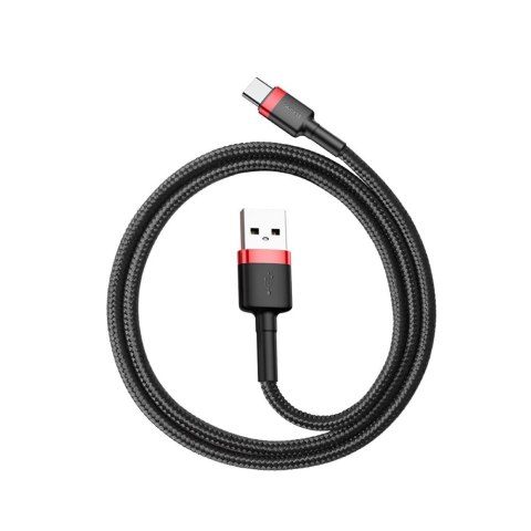 Baseus kabel Cafule USB - USB-C 1m 3A czerwono-czarny Baseus kabel Cafule USB - USB-C 1m 3A czerwono-czarny