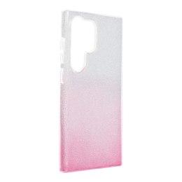 Futerał SHINING do SAMSUNG S24 Ultra transparentny różowy