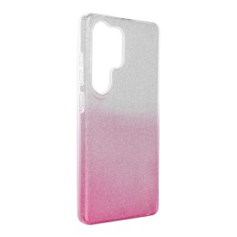 Futerał SHINING do SAMSUNG S25 Ultra transparentny różowy