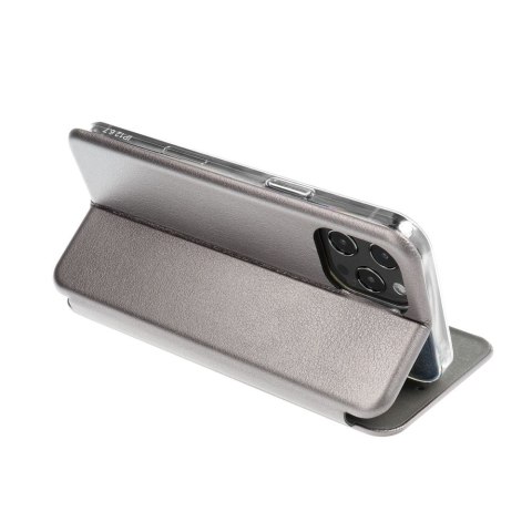 Kabura ELEGANCE Book do IPHONE 15 Pro Max stalowy Kabura ELEGANCE Book do IPHONE 15 Pro Max stalowy