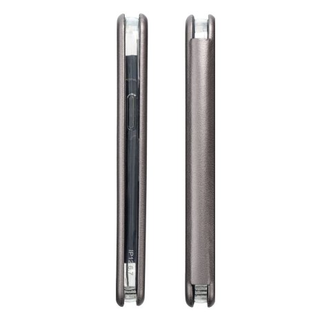 Kabura ELEGANCE Book do IPHONE 15 Pro Max stalowy Kabura ELEGANCE Book do IPHONE 15 Pro Max stalowy