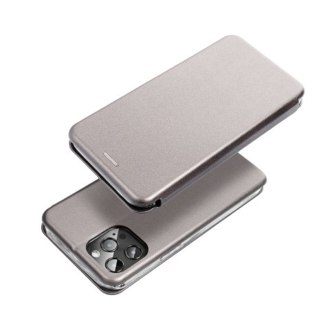 Kabura ELEGANCE Book do IPHONE 15 Pro Max stalowy Kabura ELEGANCE Book do IPHONE 15 Pro Max stalowy