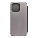 Kabura ELEGANCE Book do IPHONE 15 Pro Max stalowy Kabura ELEGANCE Book do IPHONE 15 Pro Max stalowy