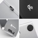 Ładowarka indukcyjna Forcell F-Energy Flip Charge USB C Qi2 15W zgodna z MagSafe srebrna #1