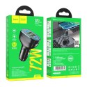 HOCO ładowarka samochodowa 2 x USB A + 2 x Typ C PD QC 72W NZ11 czarna