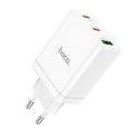 HOCO ładowarka sieciowa 2 x Typ C + USB A PD QC3.0 3A 35W N33 biała