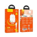 HOCO ładowarka sieciowa 2 x Typ C + USB A + kabel Typ C do Typ C PD QC3.0 3A 35W N33 biała