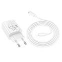HOCO ładowarka sieciowa Typ C + kabel Typ C do Lightning PD QC 30W N62 biała