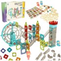 Klocki magnetyczne magnetic sticks marble tor kulkowy z dźwiękiem muzyką grający 118 elementów Klocki magnetyczne magnetic sticks marble tor kulkowy z dźwiękiem muzyką grający 118 elementów