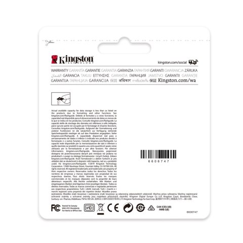 Kingston karta pamięci 64GB microSDXC Endurance kl. 10 UHS-I 95 MB/s Kingston karta pamięci 64GB microSDXC Endurance kl. 10 UHS-I 95 MB/s