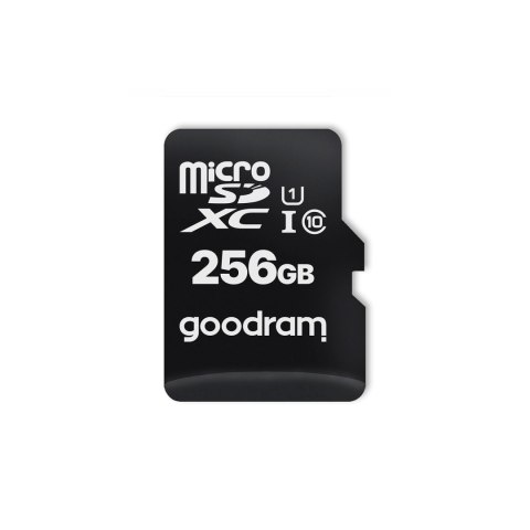 GoodRam karta pamięci 256GB microSDXC kl. 10 UHS-I 100 / 10 MB/s + adapter GoodRam karta pamięci 256GB microSDXC kl. 10 UHS-I 100 / 10 MB/s + adapter