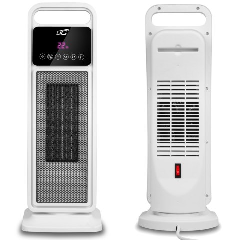 Termowentylator regulowany z grzałką ceramiczną biały 1400/2000W z pilotem Termowentylator regulowany z grzałką ceramiczną biały 1400/2000W z pilotem