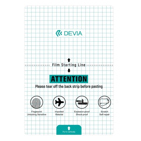 Devia Zestaw folii anticrash na tablety do maszyny tnącej 20szt 20 x 29 cm