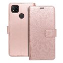 Kabura MEZZO Book do XIAOMI Redmi 9C / 9C NFC mandala złoty róż Kabura MEZZO Book do XIAOMI Redmi 9C / 9C NFC mandala złoty róż
