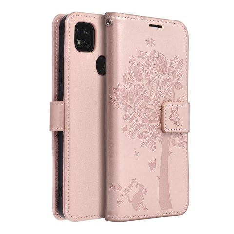 Kabura MEZZO Book do XIAOMI Redmi 9C / 9C NFC mandala złoty róż Kabura MEZZO Book do XIAOMI Redmi 9C / 9C NFC mandala złoty róż