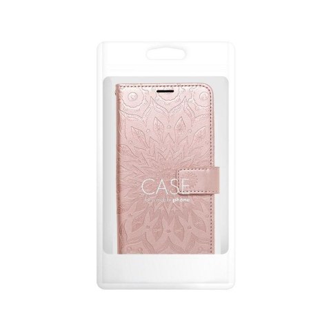 Kabura MEZZO Book do XIAOMI Redmi 9C / 9C NFC mandala złoty róż Kabura MEZZO Book do XIAOMI Redmi 9C / 9C NFC mandala złoty róż