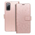 Kabura MEZZO Book do SAMSUNG S20 FE / S20 FE 5G mandala złoty róż Kabura MEZZO Book do SAMSUNG S20 FE / S20 FE 5G mandala złoty róż