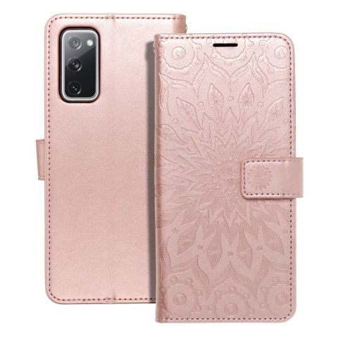 Kabura MEZZO Book do SAMSUNG S20 FE / S20 FE 5G mandala złoty róż Kabura MEZZO Book do SAMSUNG S20 FE / S20 FE 5G mandala złoty róż