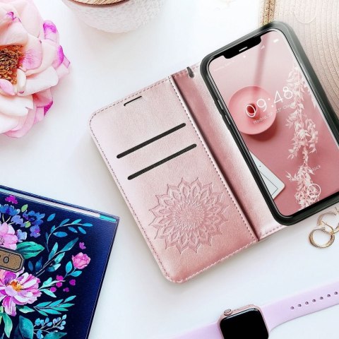 Kabura MEZZO Book do SAMSUNG S20 FE / S20 FE 5G mandala złoty róż Kabura MEZZO Book do SAMSUNG S20 FE / S20 FE 5G mandala złoty róż